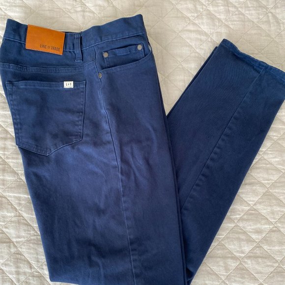 NWOT LINE of TRADE Men's Blue Work Pants_SZ 34 Waist_34 Length - Picture 1 of 4
